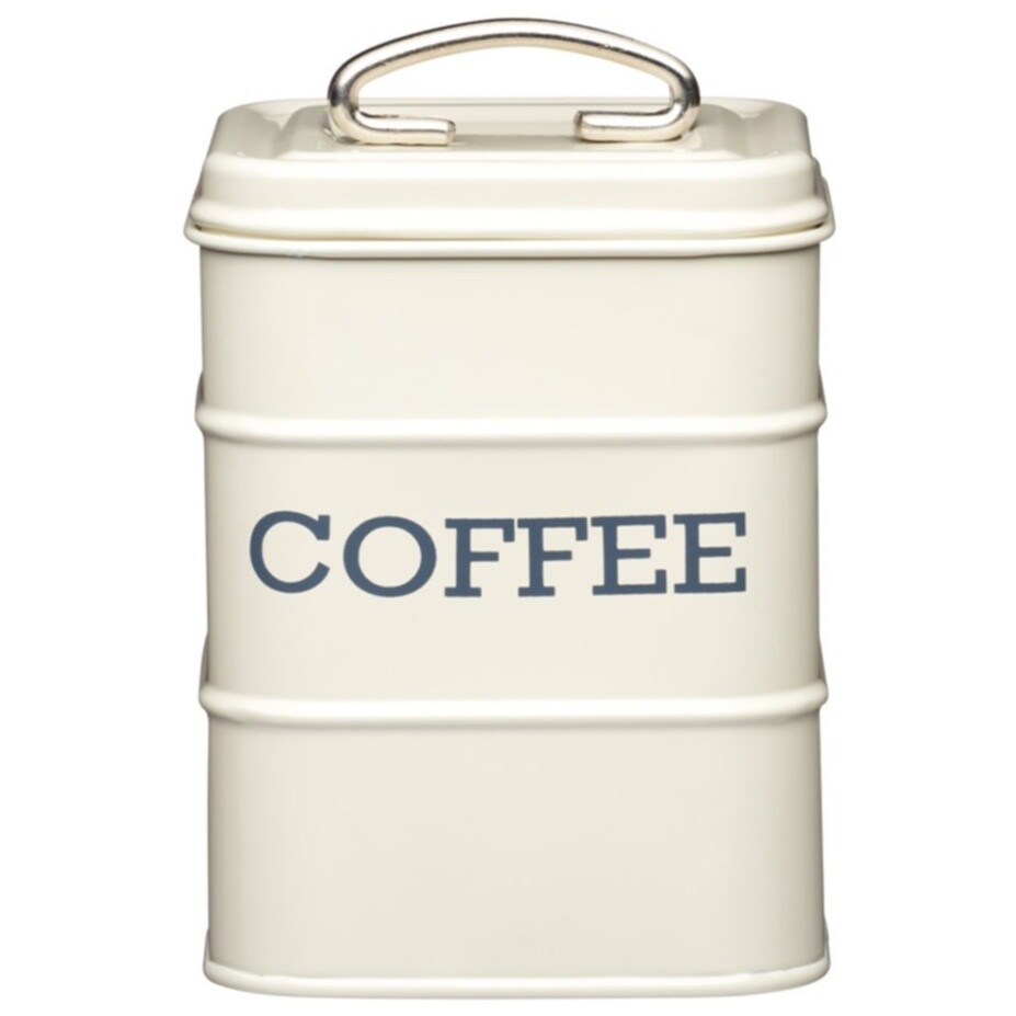 Емкость для хранения кофе металлическая кремовая LNCOFFEECRE