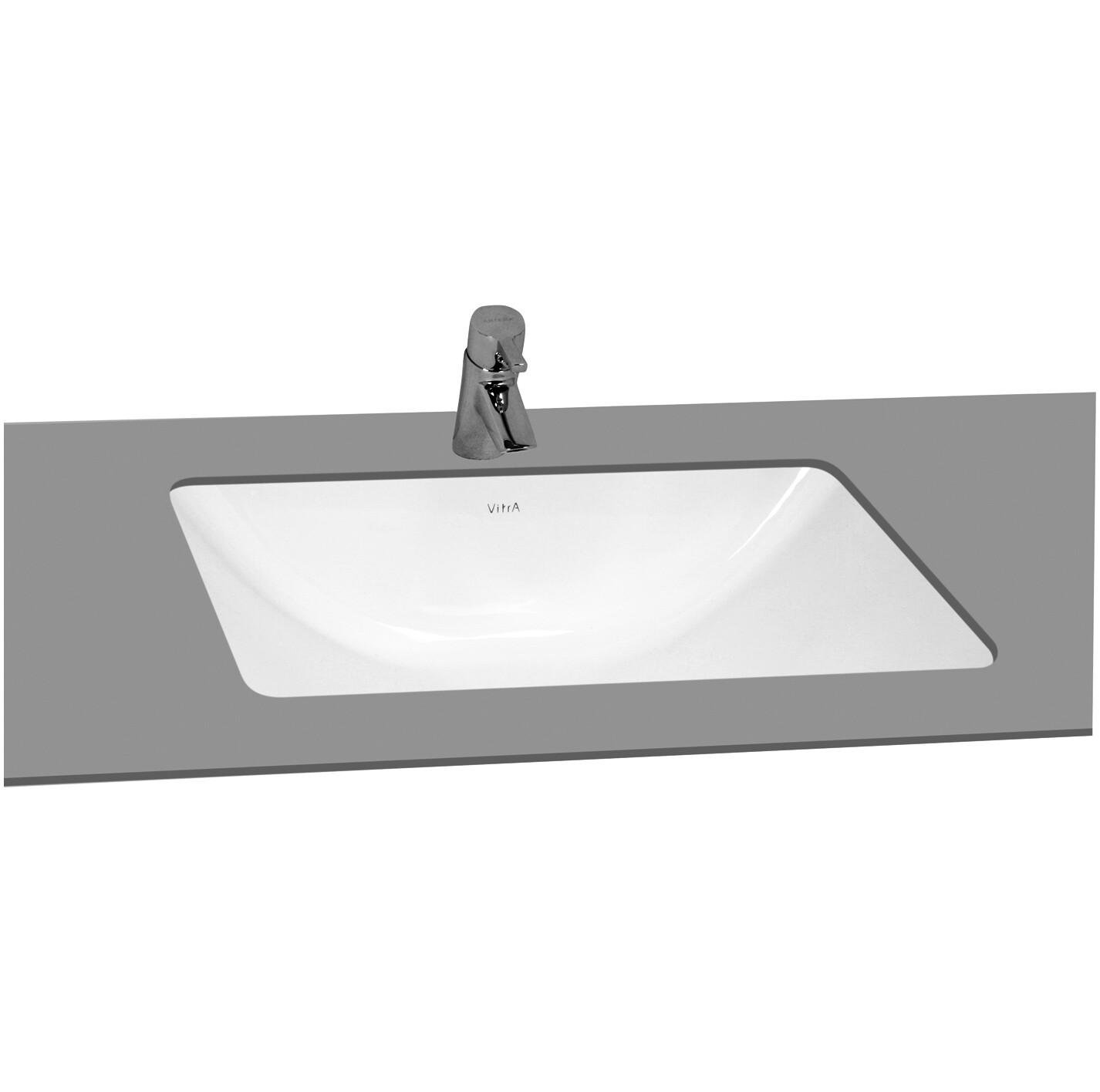 Раковина встраиваемая фарфоровая прямоугольная 42х53 cм белая Vitra S50 5339B003-0012