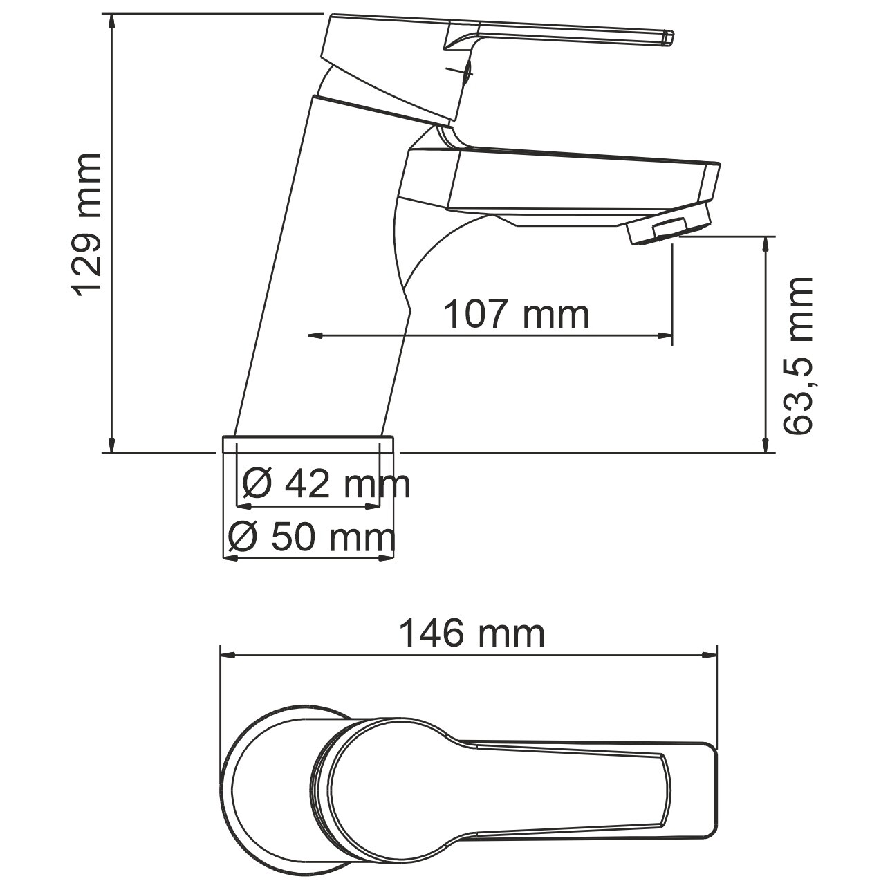 Смеситель для раковины из латуни хром Wasserkraft 4403 - изображение 11