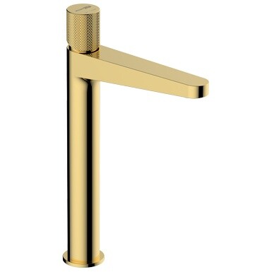 Смеситель для раковины из латуни золотой Wasserkraft 7603H