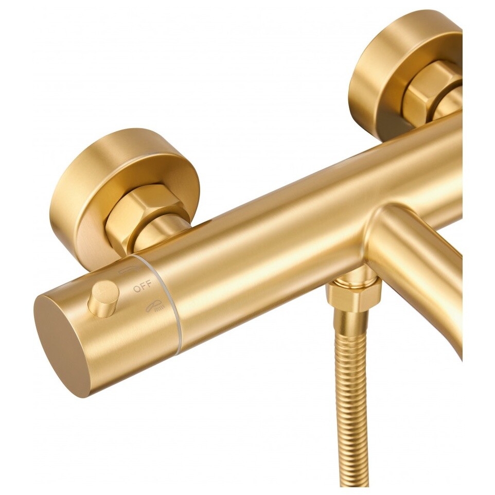 Смеситель для ванны с душем золото брашированное Milacio Ultra MCU.350.GD - изображение 4