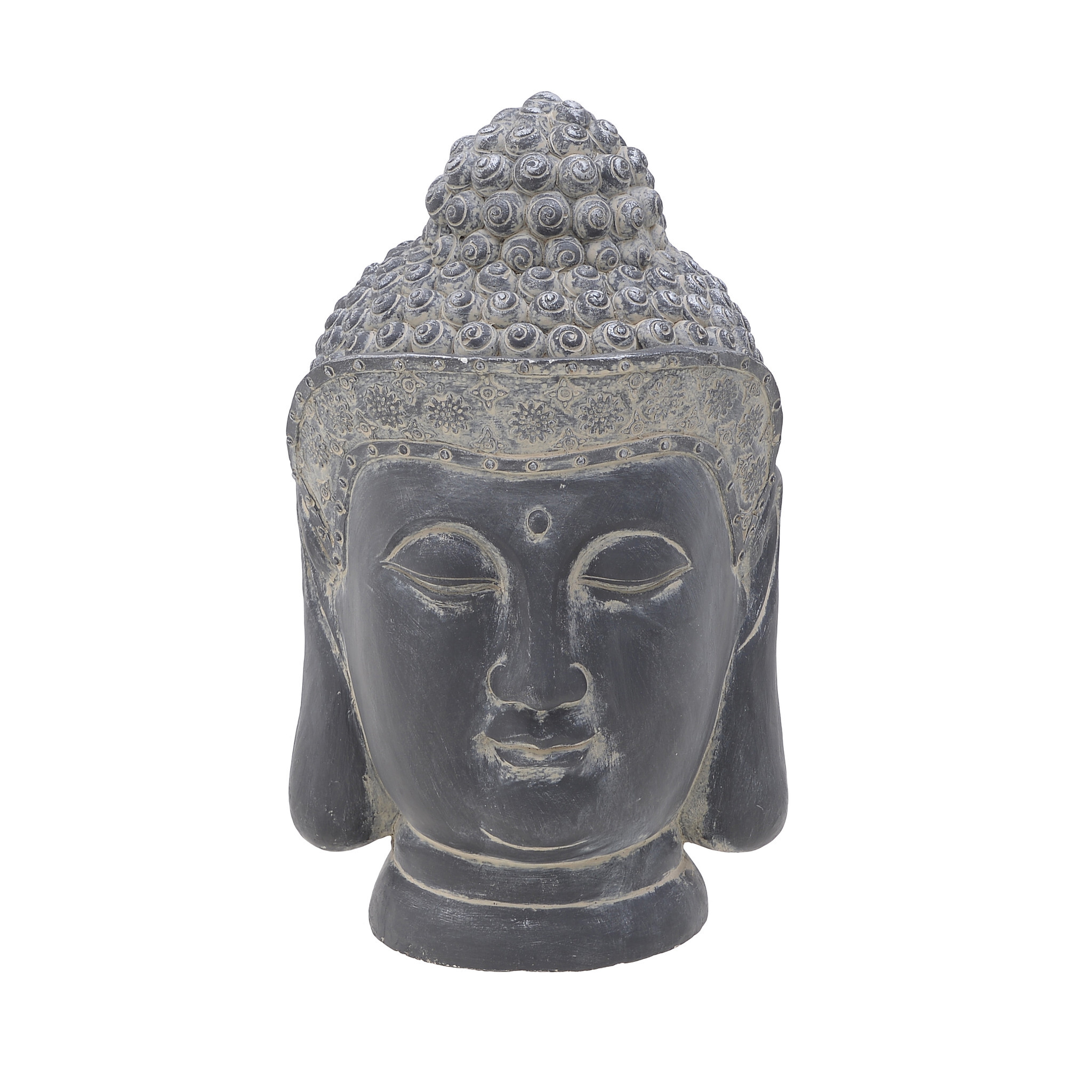 Статуэтка серая 47 см Buddha Villenave-d'Ornon