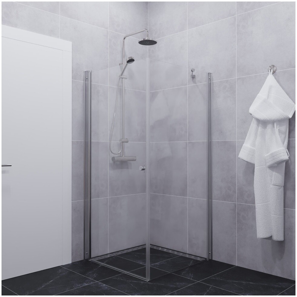 Душевой уголок квадратный 90х90 см хром Triton "Форта-Хром" Щ0000054476 - изображение 7