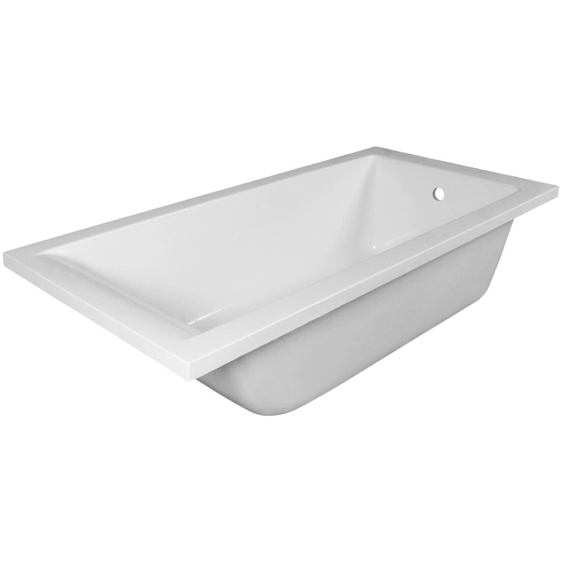 Ванна из искусственного камня прямоугольная с ножками 190x90 см белая Stworki "Ольборг" - изображение 8