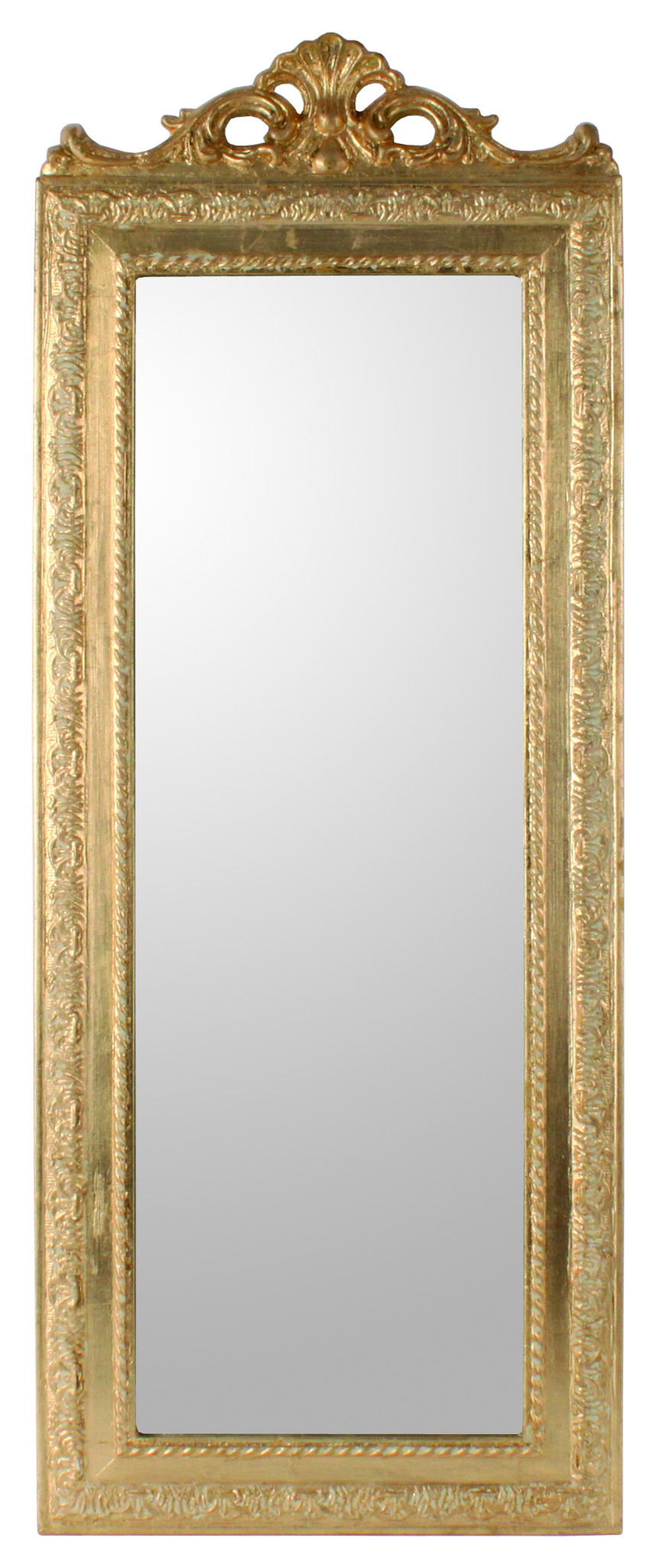 Зеркало настенное золотое 35х90 см