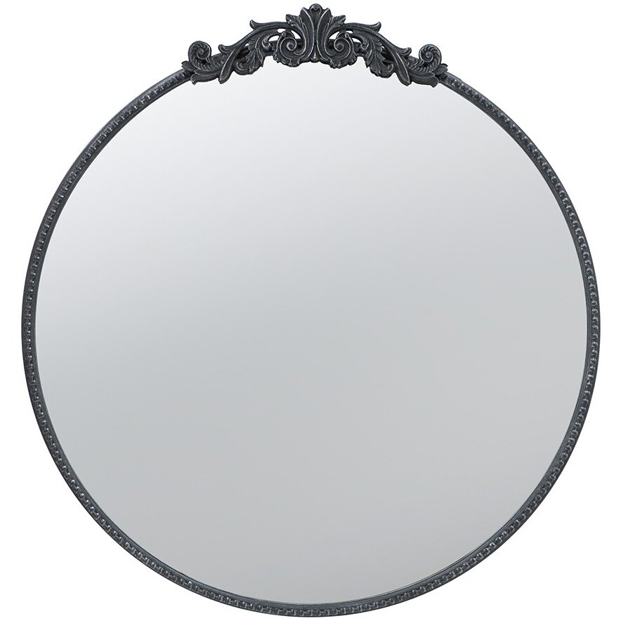 Зеркало настенное круглое серое 76х4х81 см