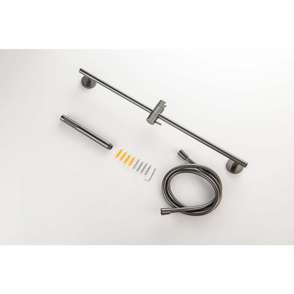 Душевая стойка с ручной лейкой черный хром Aquatek "Европа" AQ2012BGM - изображение 5