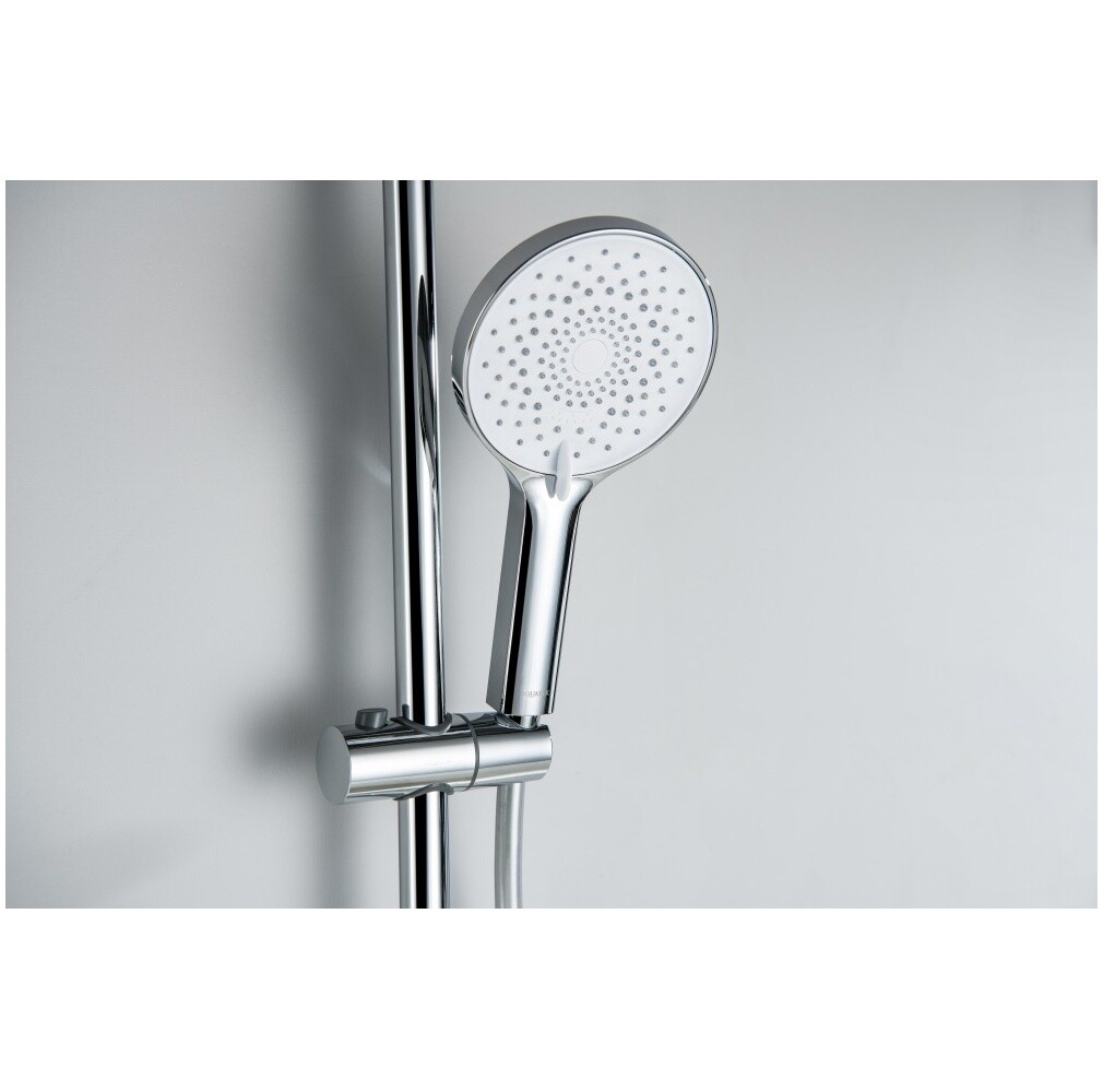 Душевая стойка со смесителем для ванны хром Aquatek "Лугано" AQ1748CR - изображение 7