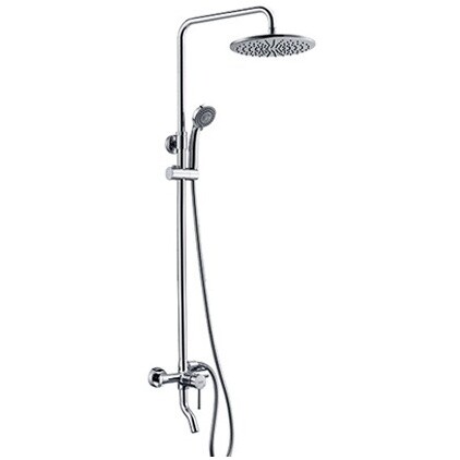 Душевая система со смесителем из латуни хром Wasserkraft A14401