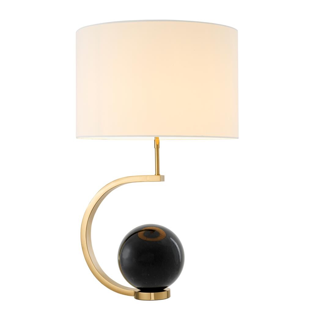 Настольная лампа белая, черная, золотая Luigi KM0762T-1 gold