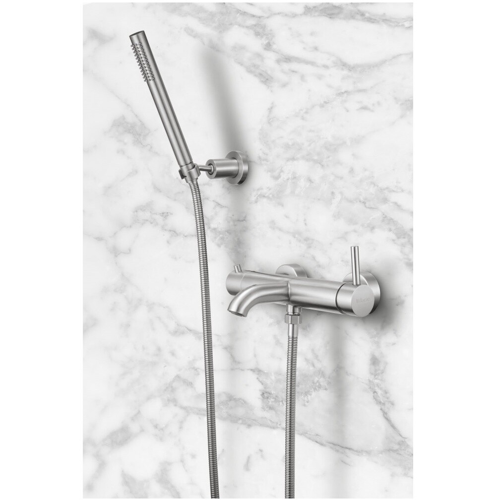 Смеситель для ванны с душем сталь нержавеющая Milacio Ultra MCU.350.SS - изображение 5