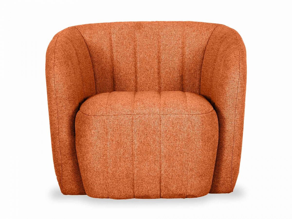 Кресло мягкое оранжевое Lecco