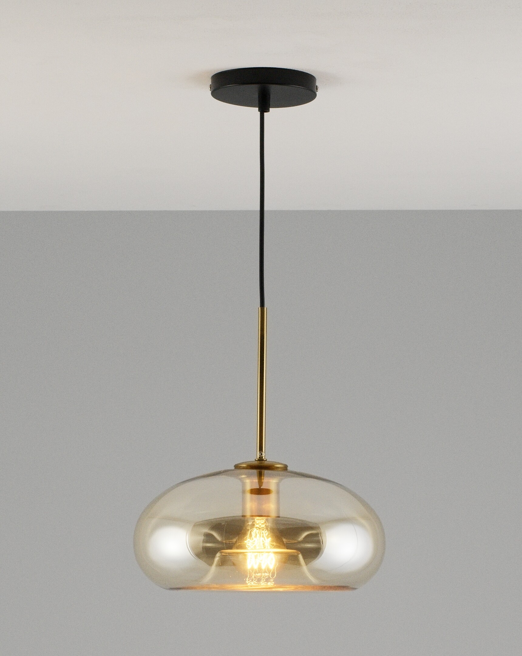 Светильник подвесной золотой, коричневый V2121-P Laura
