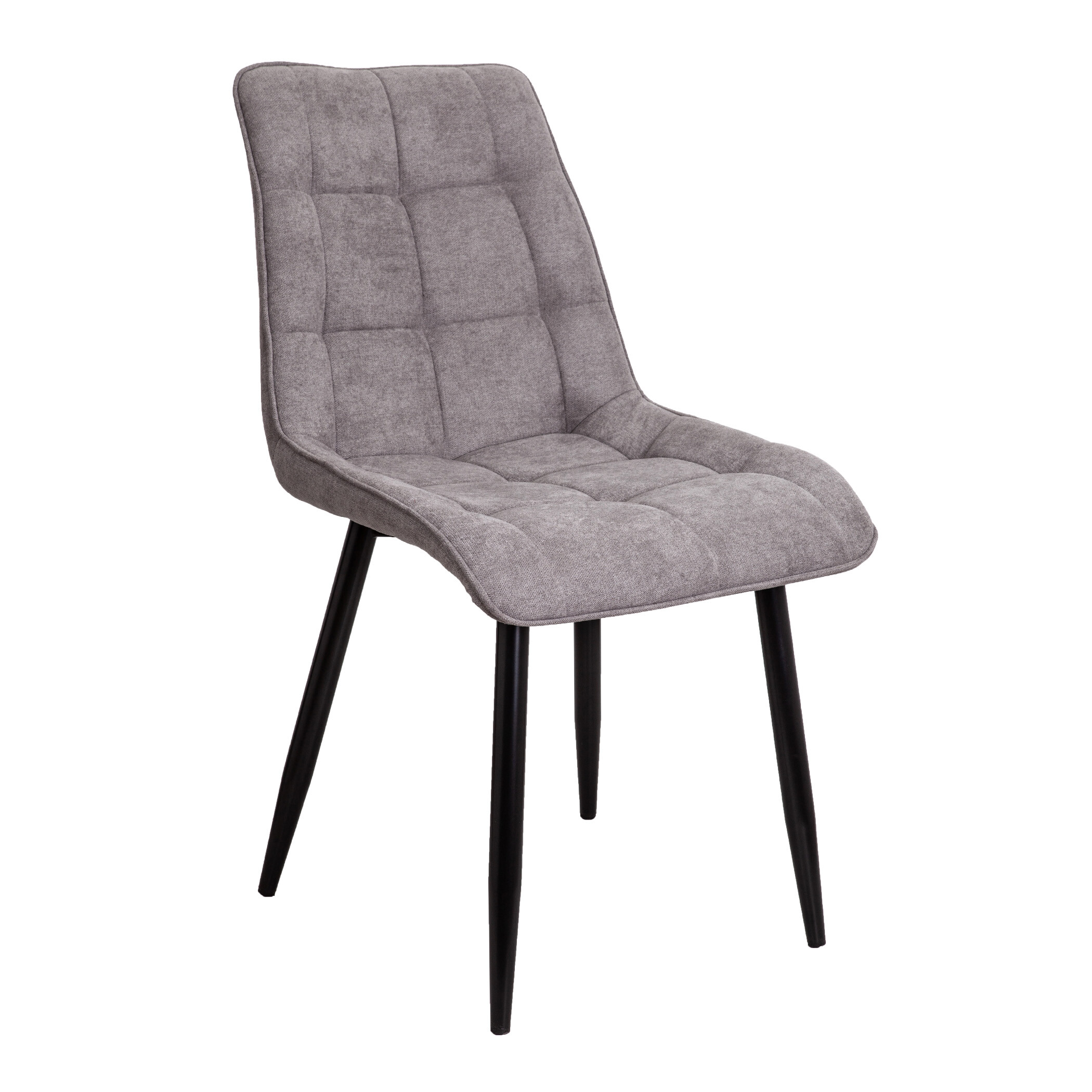 Обеденный стул мягкий светло-серый FRED