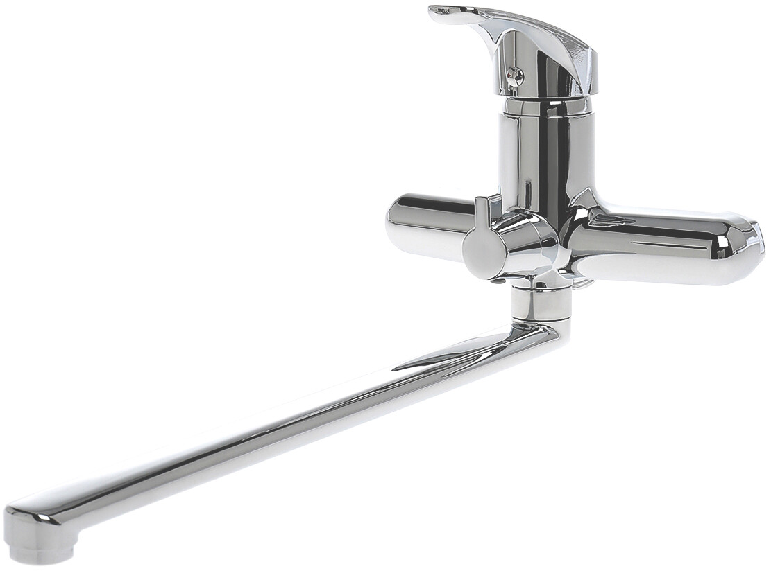 Смеситель настенный однорычажный хром Diwo "Коломна" KL-07cr - изображение 8
