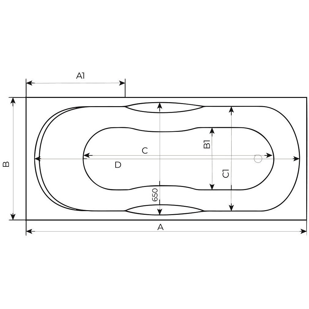 Ванна акриловая прямоугольная 75х170 см белая Creto Etna 1-1134 - изображение 15