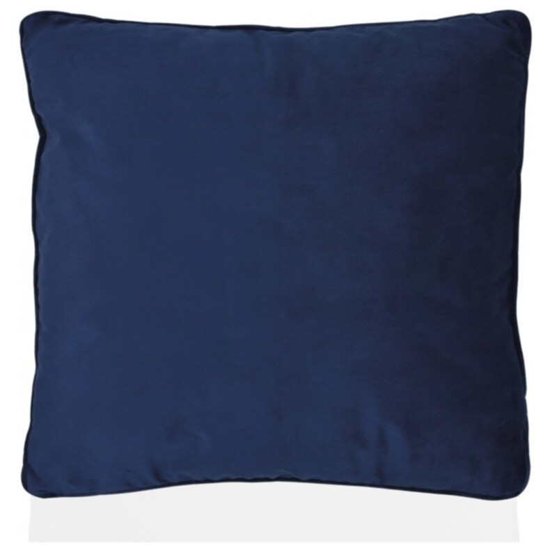 Подушка 45х45 см бархатная синяя Velvet