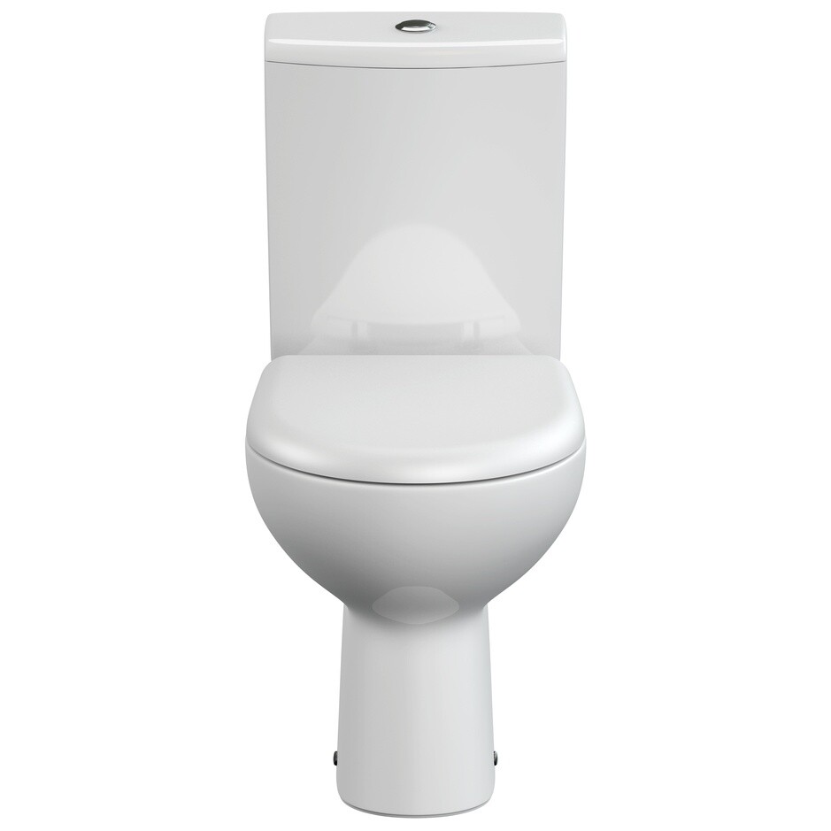 Унитаз напольный фарфоровый безободковый белый Cersanit Nature Clean On 011 3-5 DPL EO slim - изображение 7