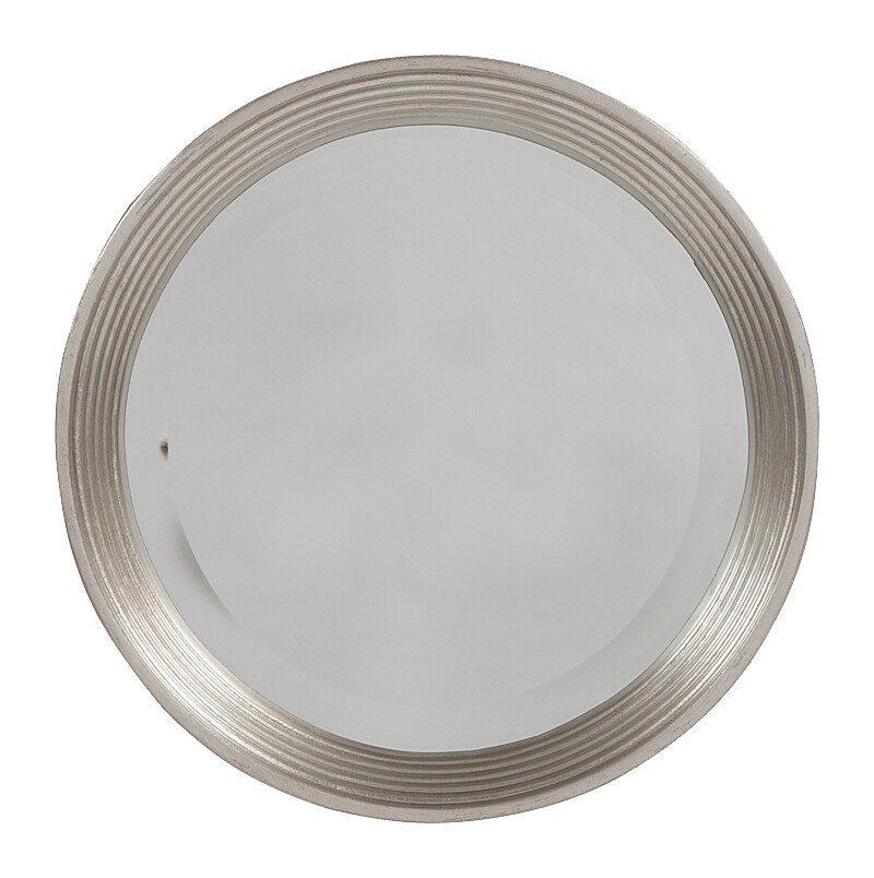 Зеркало круглое серебряное диаметр 30 см Jersey