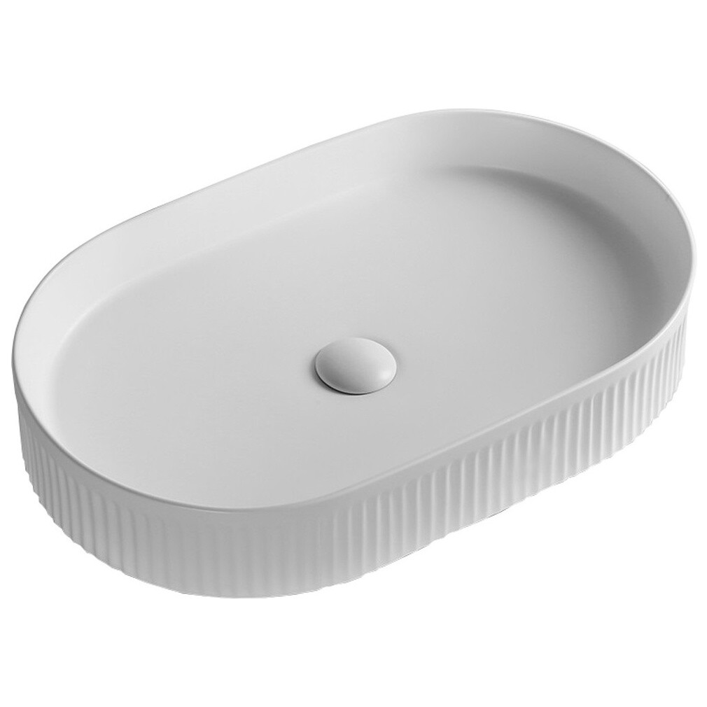 Раковина накладная керамическая овальная белая Cerutti SPA CR8009