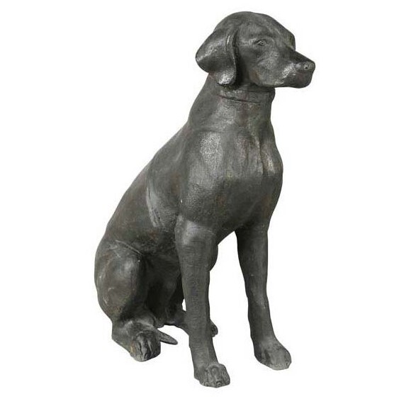 Статуэтка декоративная металлическая 70х57 см черная Labrador
