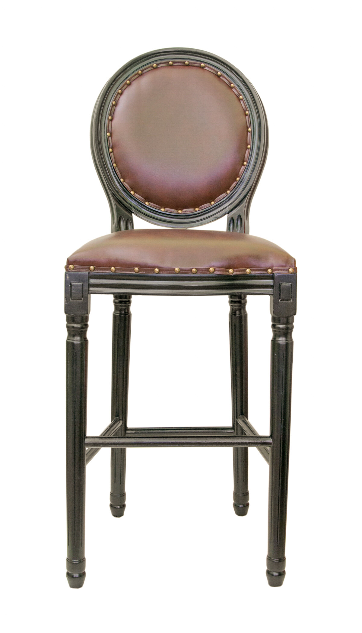 Барный стул со спинкой коричневый Filon brown ver.2