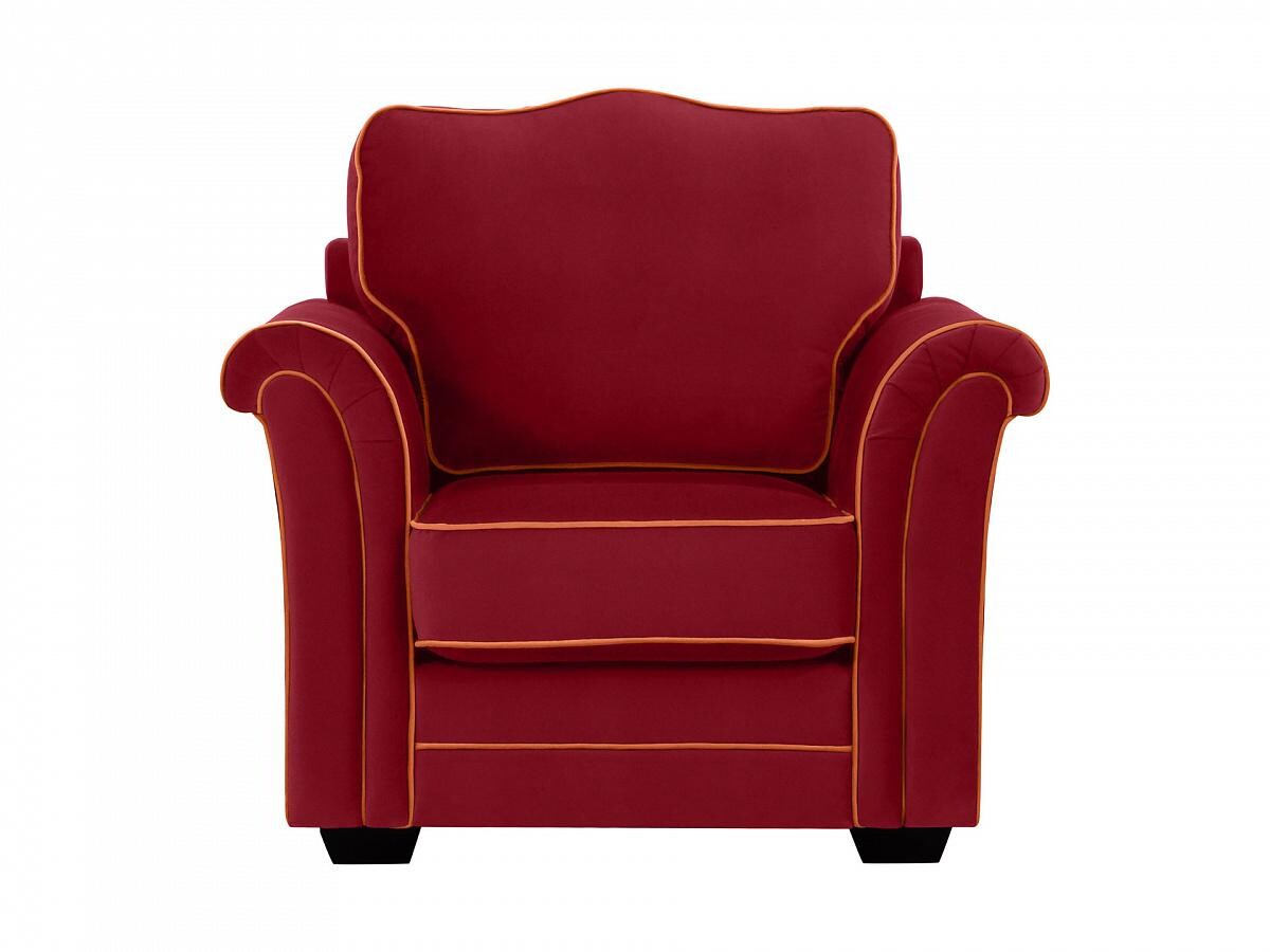 Кресло с мягкими подлокотниками малиново-бордовое Sydney