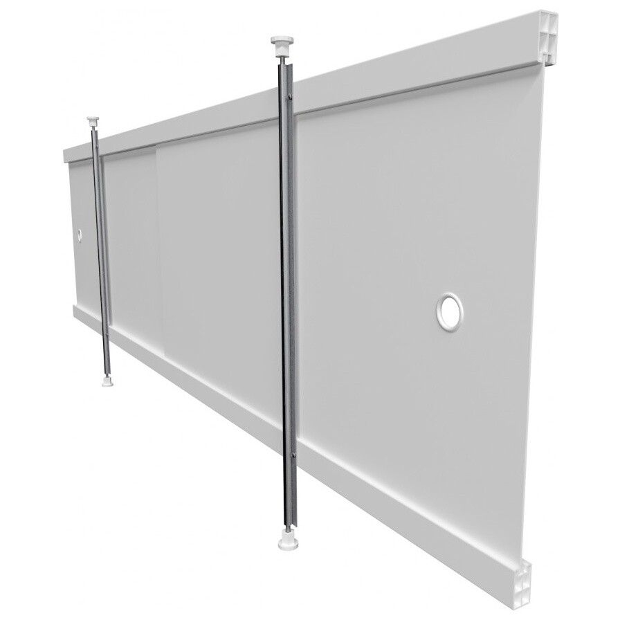 Экран для ванны фронтальный раздвижной пластиковый 49х148 см белый Triton Арт 1480 Щ0000061955 - изображение 4