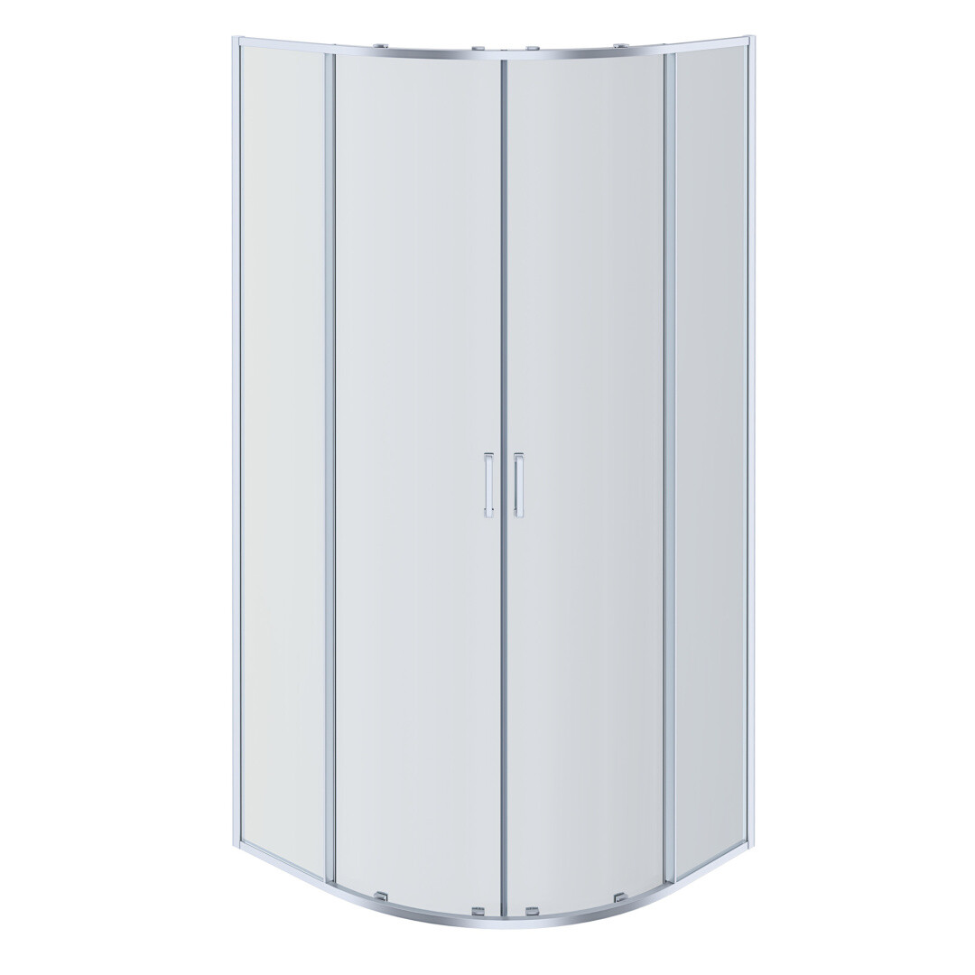 Душевой уголок четверть круга 80x80 см хром Aquatek AQNAA2142-80
