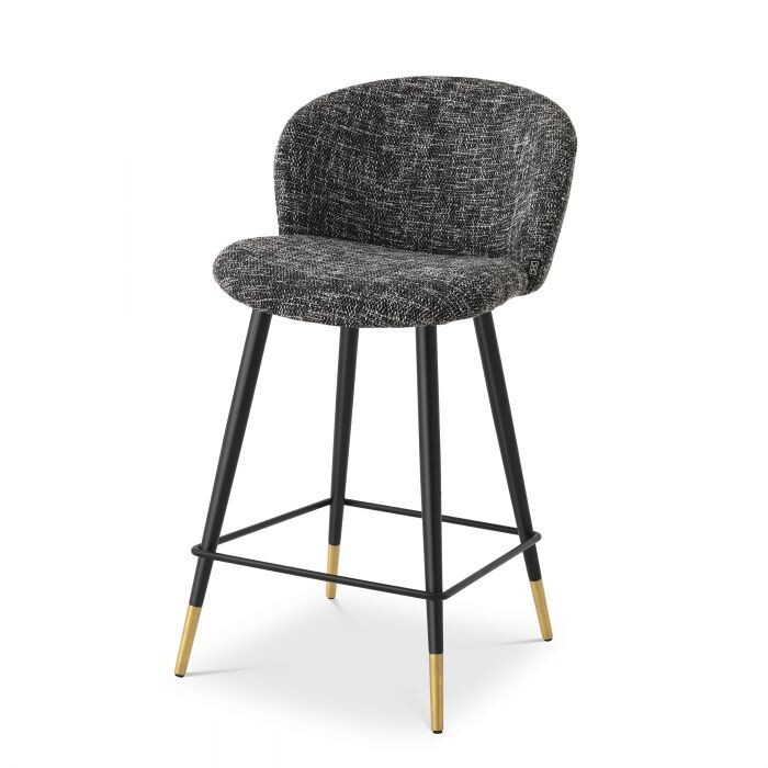 Полубарный стул с мягким сиденьем темно-серый Volante Cambon