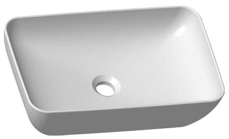 Раковина накладная керамическая прямоугольная 31х50 см белая Ravak Uni 500 R Slim