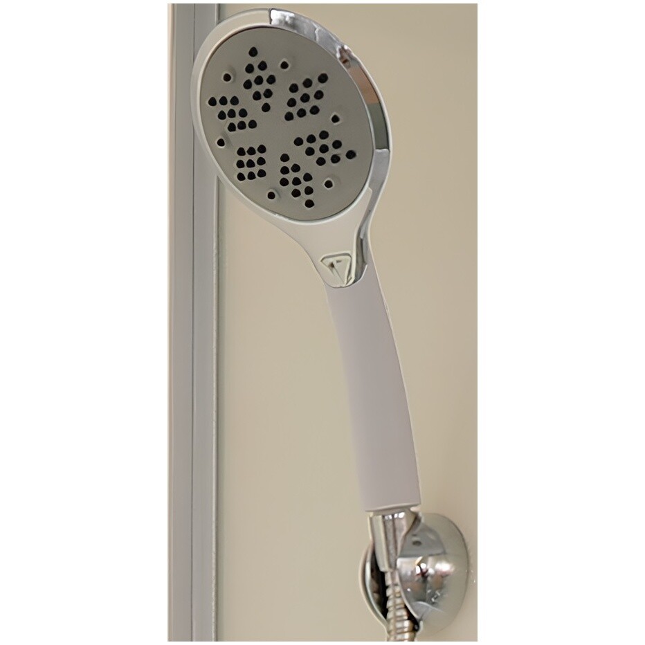 Душевая кабина четверть круга со средним поддоном 100х100 см белая Parly BM101 - изображение 8