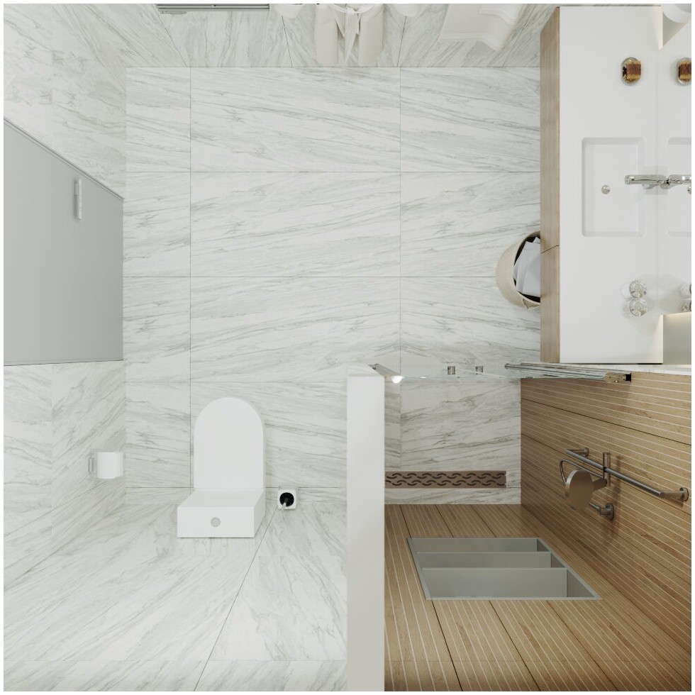 Душевая дверь распашная стеклянная 185х90 см хром "Дабл" Triton Щ0000036861 - изображение 9