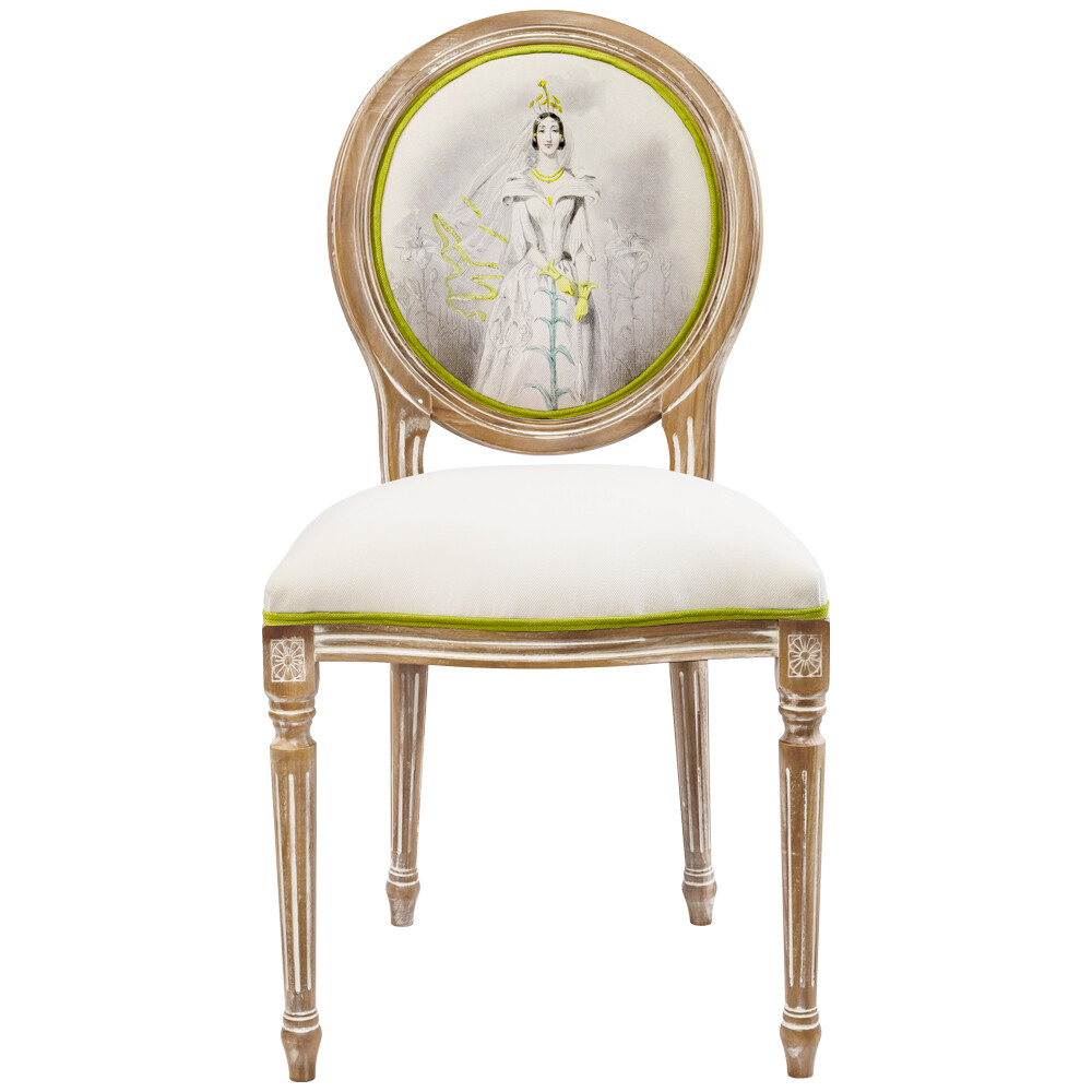 Кухонный стул мягкий бежевый «Величественная красавица Лилия» 21120203