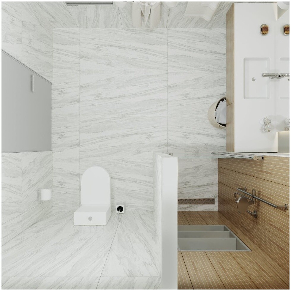 Душевая дверь распашная стеклянная 185х70 см хром "Уно" Triton Щ0000036860 - изображение 9