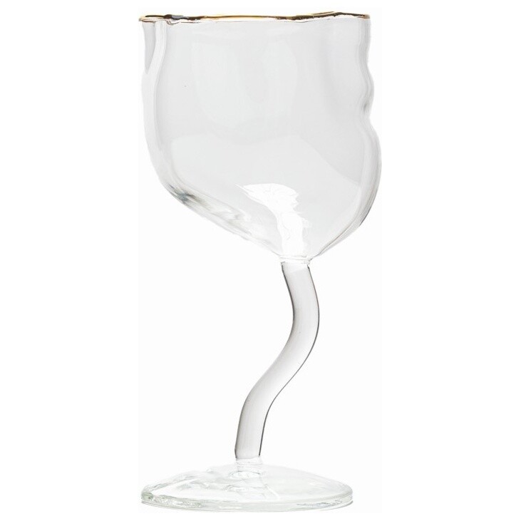 Бокал для вина стеклянный 19,5х8,5 см прозрачный Greca