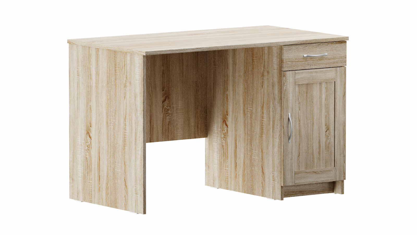 Письменный стол однотумбовый с дверцей и ящиком 116х65 см деревянный сонома &quot;Кастор&quot;