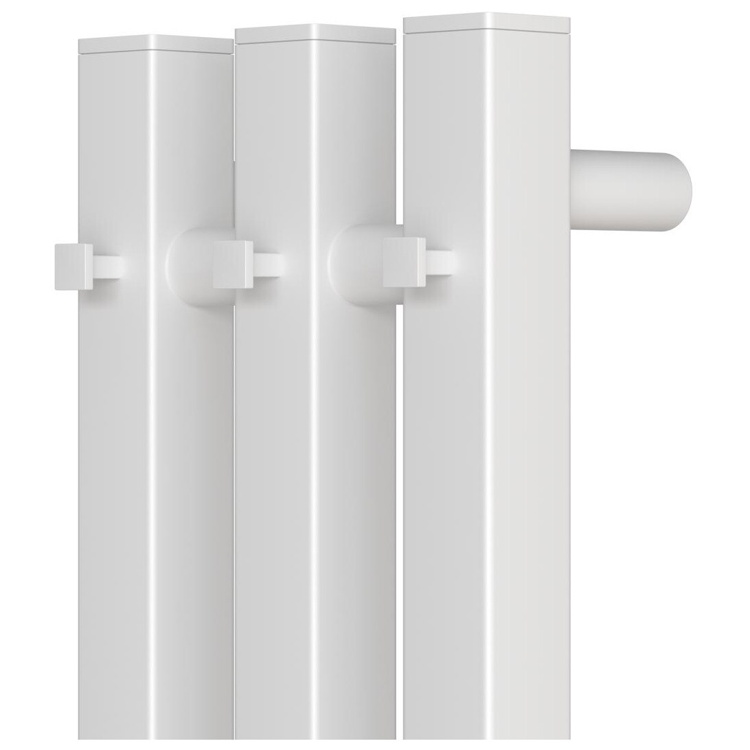 Полотенцесушитель электрический 12x120 см с диммером справа белый Point "Гермес" PN13822W П3 - изображение 5