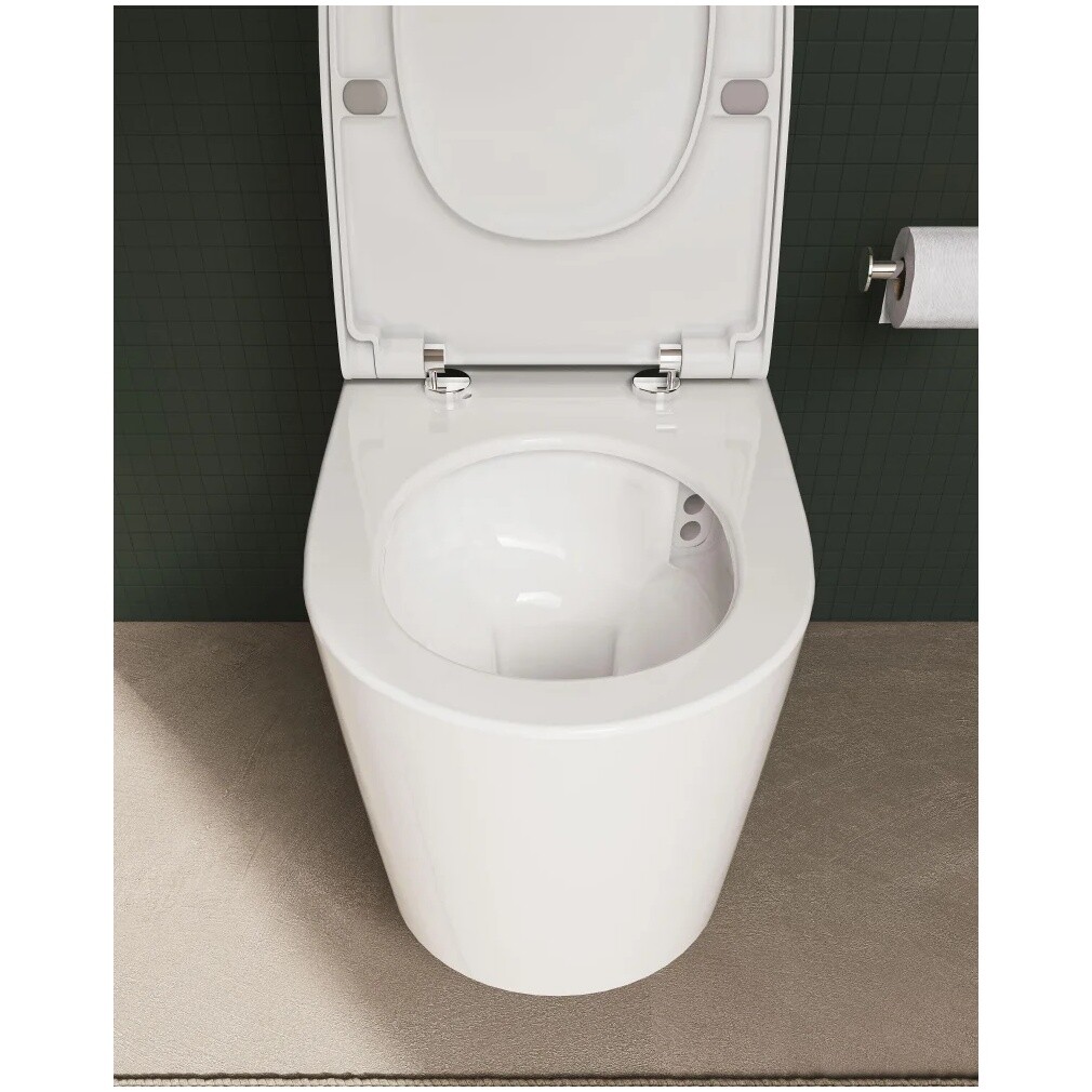 Унитаз подвесной безободковый белый VitrA Nest QuantumFlush 7870B403-0075 - изображение 9