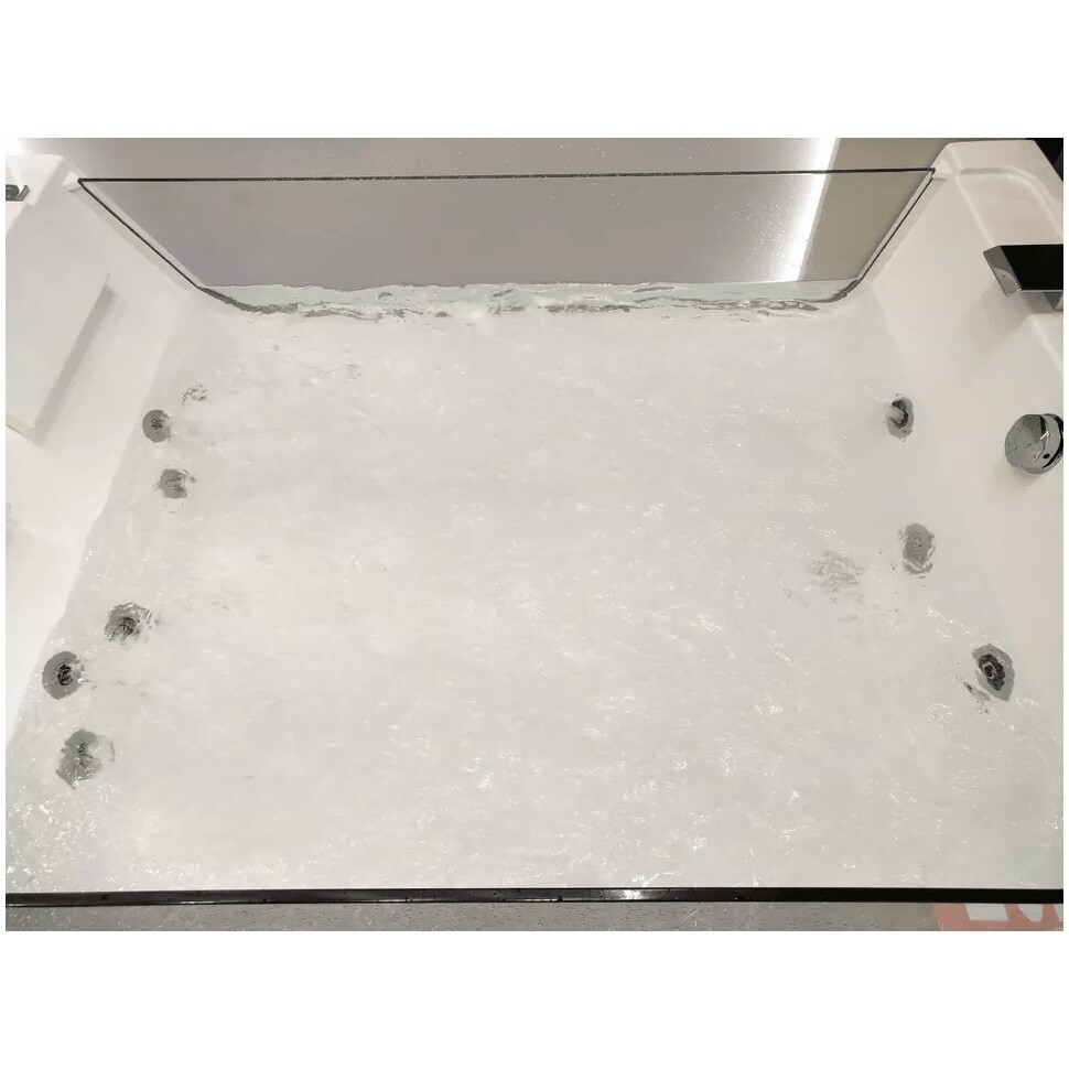 Ванна акриловая гидромассажная со смесителем и пультом прямоугольная белая Cerutti SPA C-454 - изображение 9