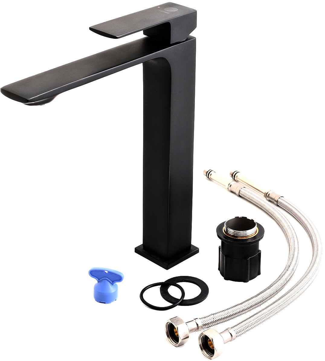 Смеситель для раковины однорычажный черный Stworki "Карлстад" KAS-02b - изображение 9