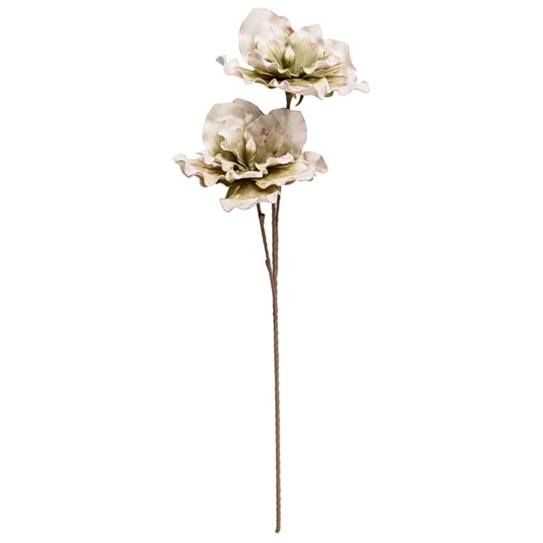 Цветок из фоамирана 113 см белый &quot;Глоксиния зимняя&quot;