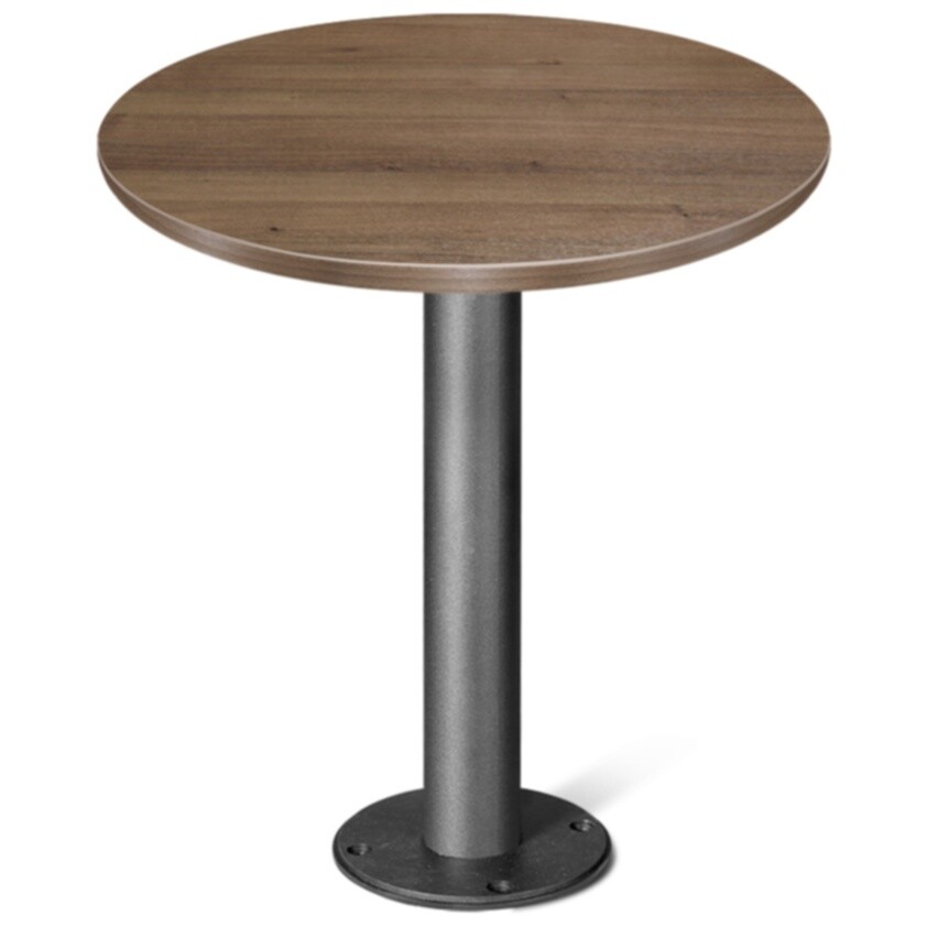 Обеденный стол круглый коричневый 62 см