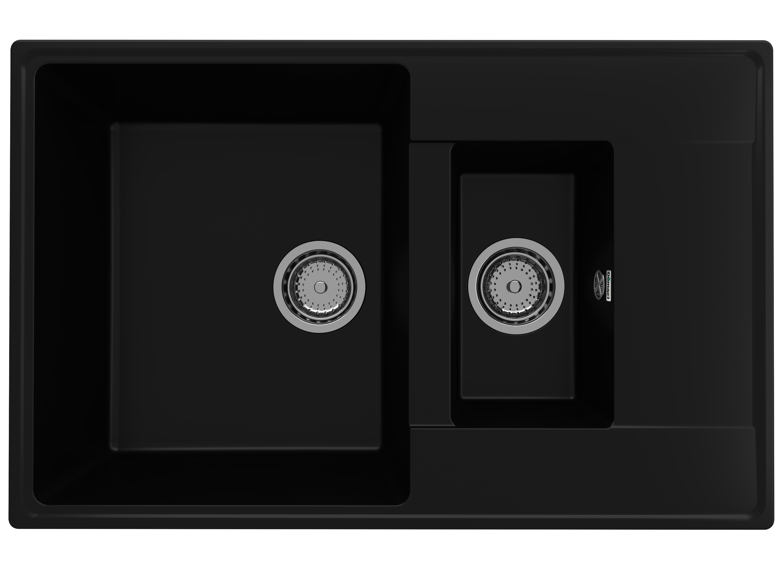 Мойка кухонная уголь Domaci &quot;Солерно&quot; DP 780 1,5 K-07