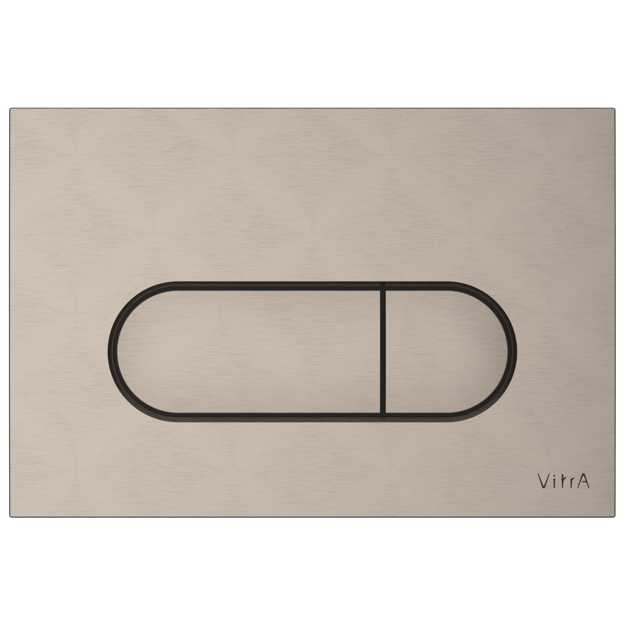 Кнопка смыва для унитаза пластиковая никель Vitra Root Round 740-2295
