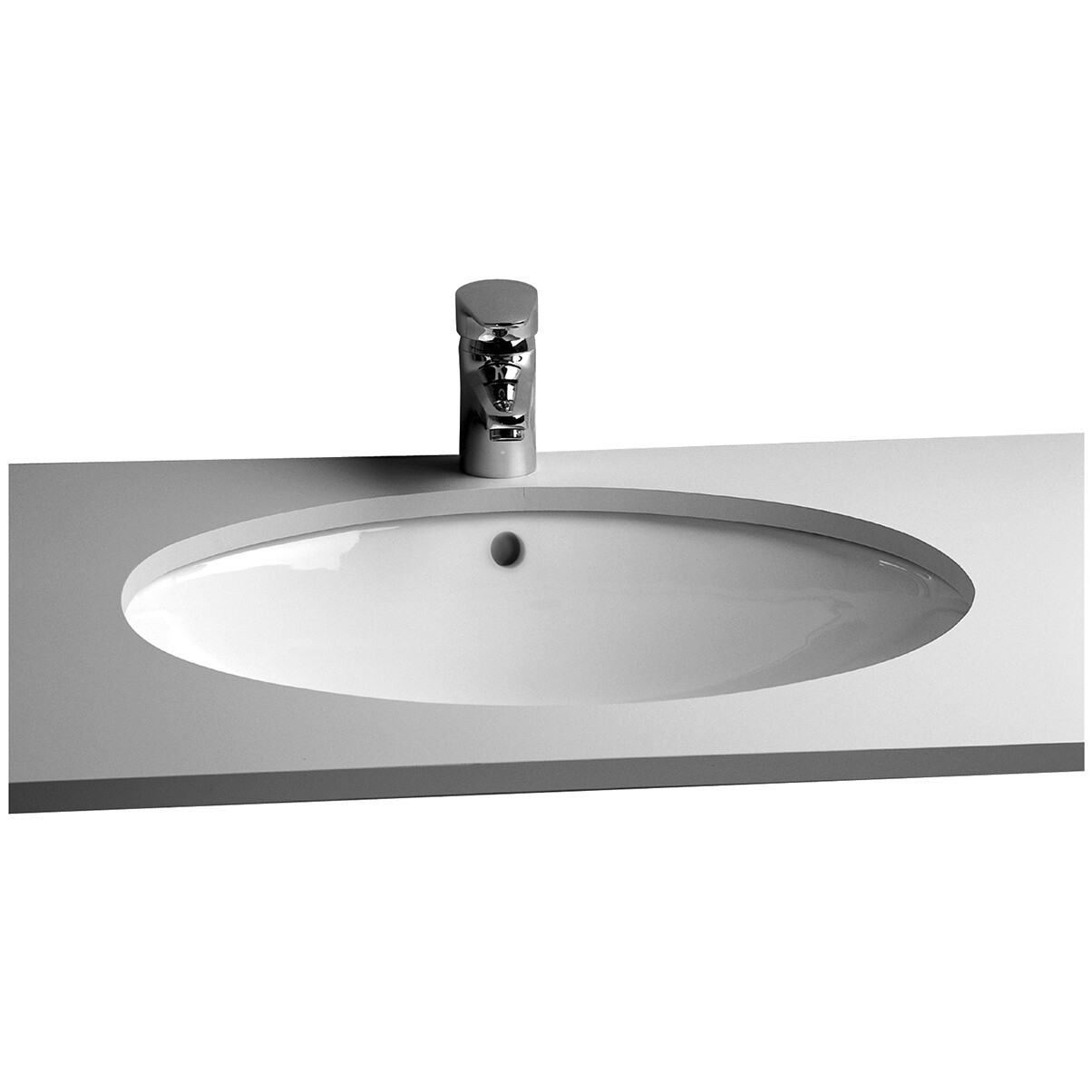 Раковина встраиваемая фарфоровая овальная 45х59 cм белая Vitra Arkitekt 6069B003-0012