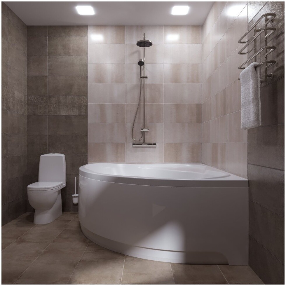 Ванна акриловая 140х140 см обрезанная белая Triton "Грация" Щ0000048049 - изображение 5