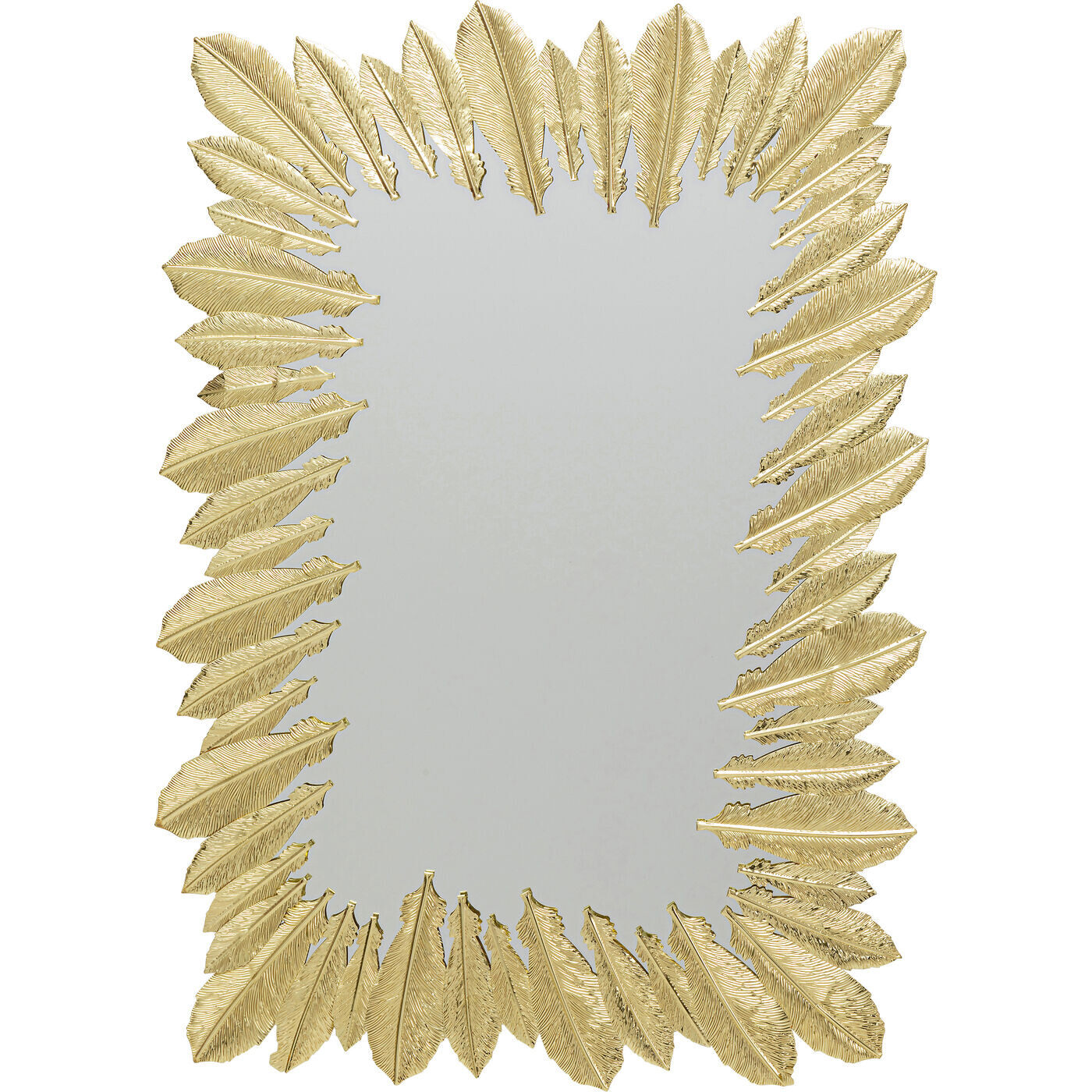 Зеркало настенное 49х69 см золото Feathers