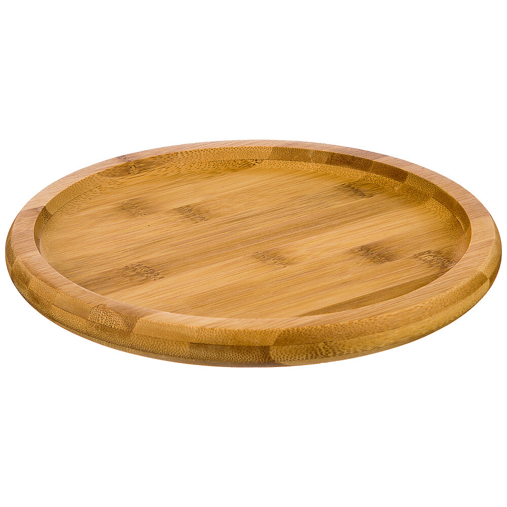 Блюдо сервировочное деревянное круглое 22 см Lefard