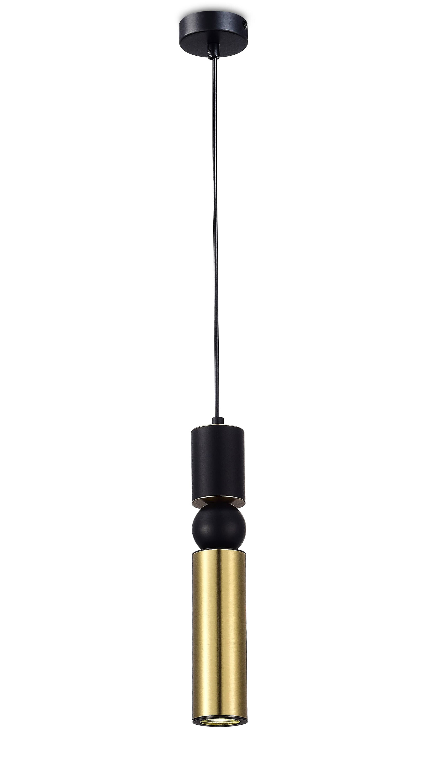 Светильник подвесной латунь, матовый черный Salem V10541-PL